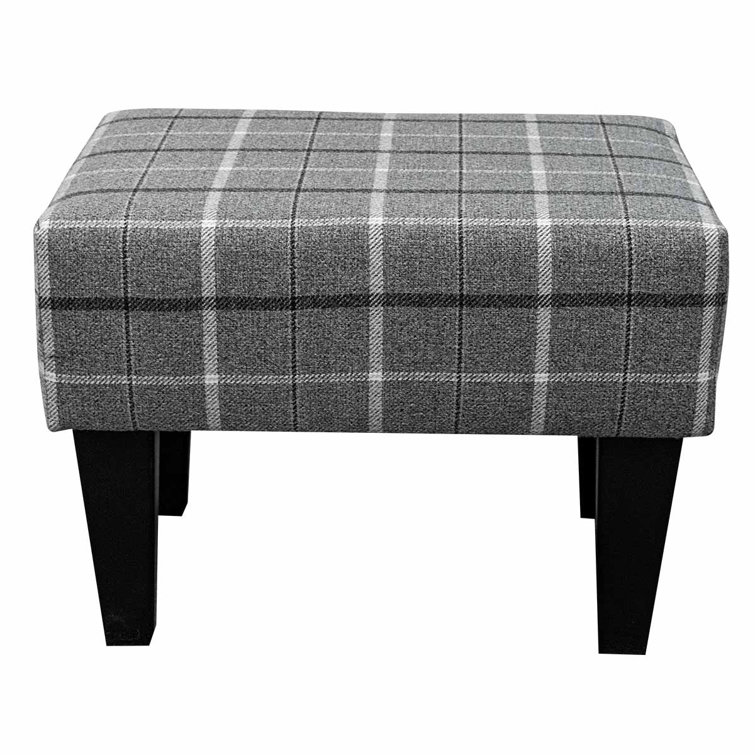 Beaumont 50cm Wide Rectangle Tartan Footstool Ottoman Wayfair.co.uk